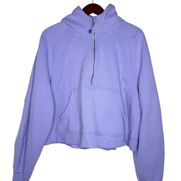 LULULEMON ATHLETICA Scuba Oversized Half Zip Hoodie Size XL/XXL in Lavender Dew - Picture 1 of 15